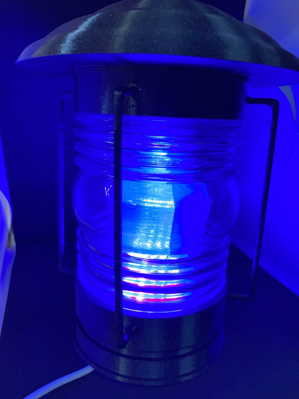 Finished Tardis Lantern on display